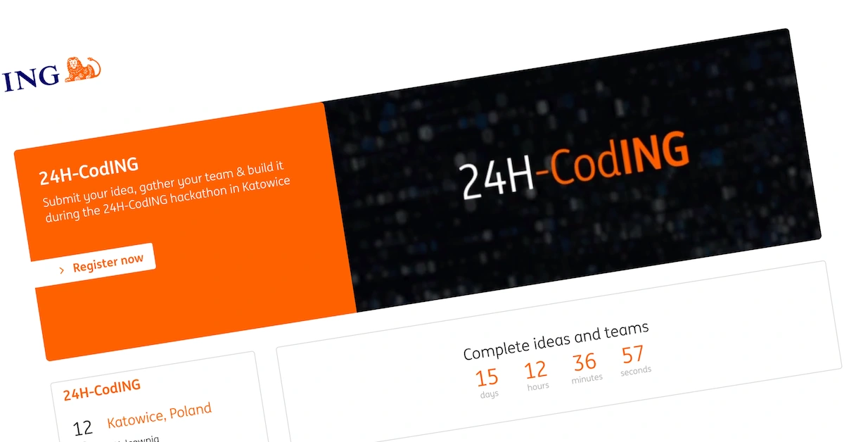 Hackathon ING, czyli 24 godziny by zaprojektować Bank Przyszłości