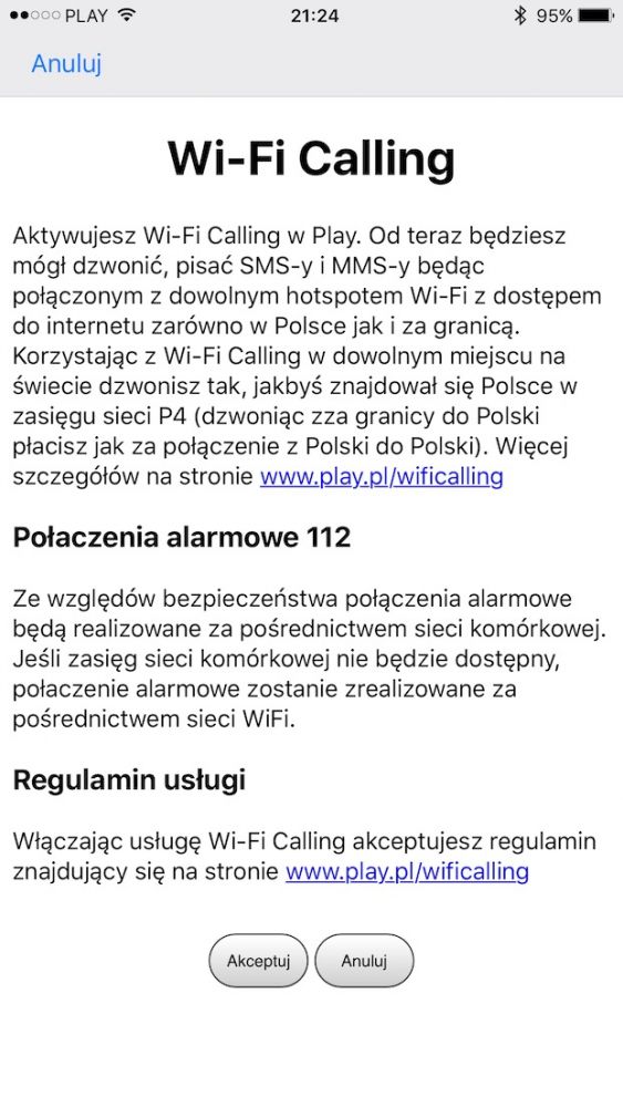 iOS 10.3 wprowadza VoWiFi, czyli Wi-Fi Calling w Play i Orange na telefony iPhone 