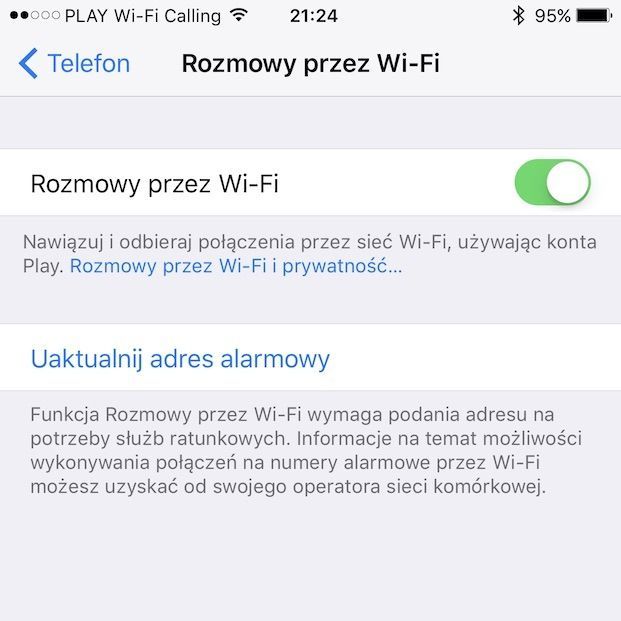 iOS 10.3 wprowadza VoWiFi, czyli Wi-Fi Calling w Play i Orange na telefony iPhone 