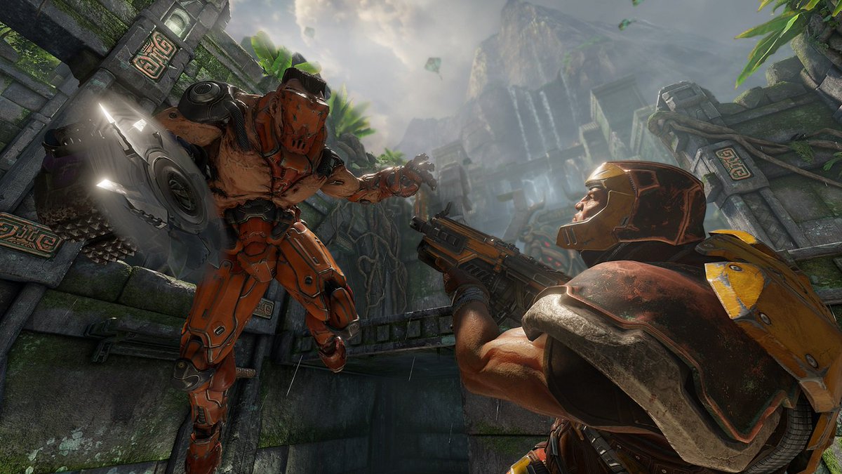 Jest czysty gameplay z Quake Champions. Obawiam się o ten tytuł