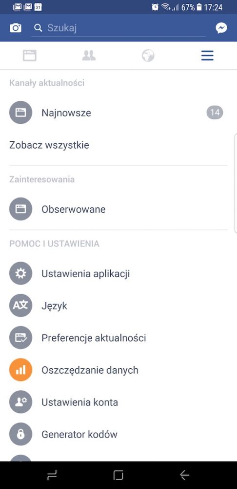 Najnowsze wiadomości i posty - Facebook Android class="wp-image-557128" 