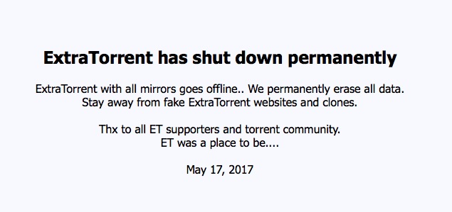 extratorrent nie działa 