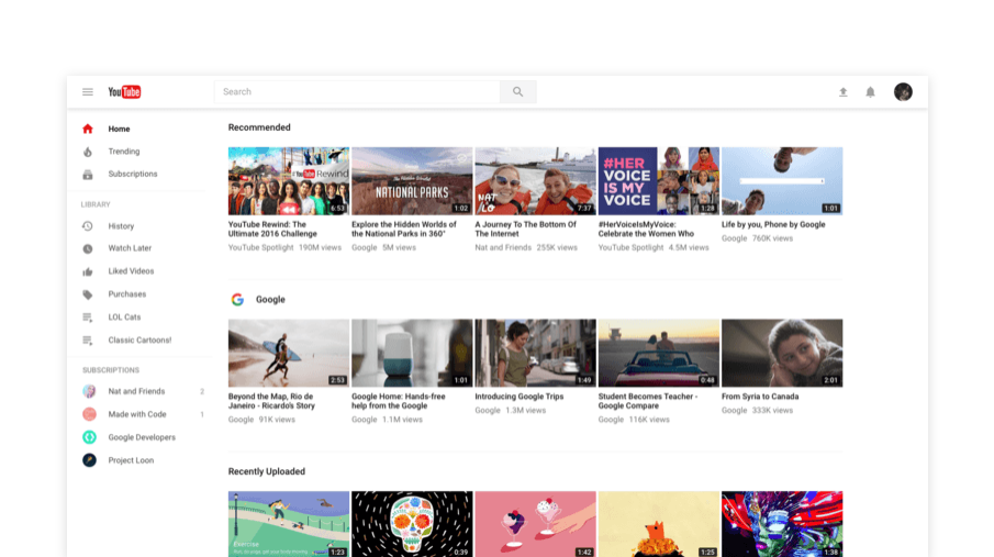 Nowy YouTube - świeży wygląd i tryb ciemny dla osób, które oglądają w nocy class="wp-image-561887" 