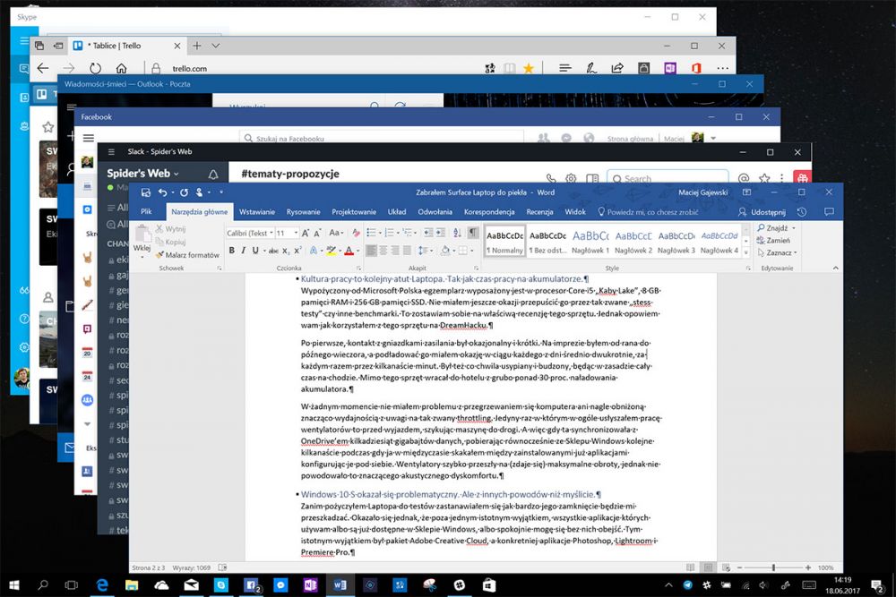 Surface Laptop wrażenia 