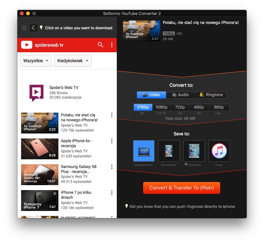 Softorino YouTube Converter 2 SYC 2 pobieranie youtube offline mp3 class="wp-image-578299" 
