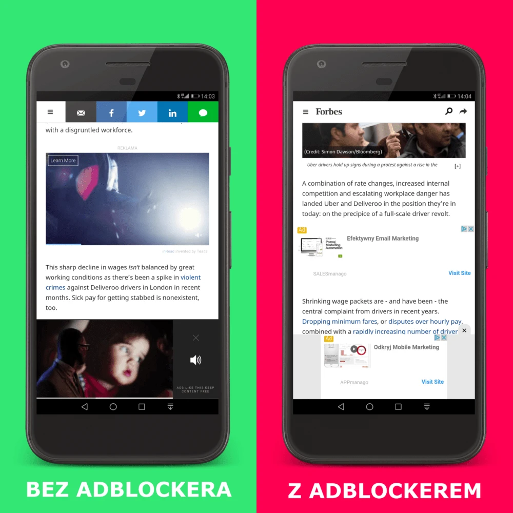 google chrome blokowanie reklam