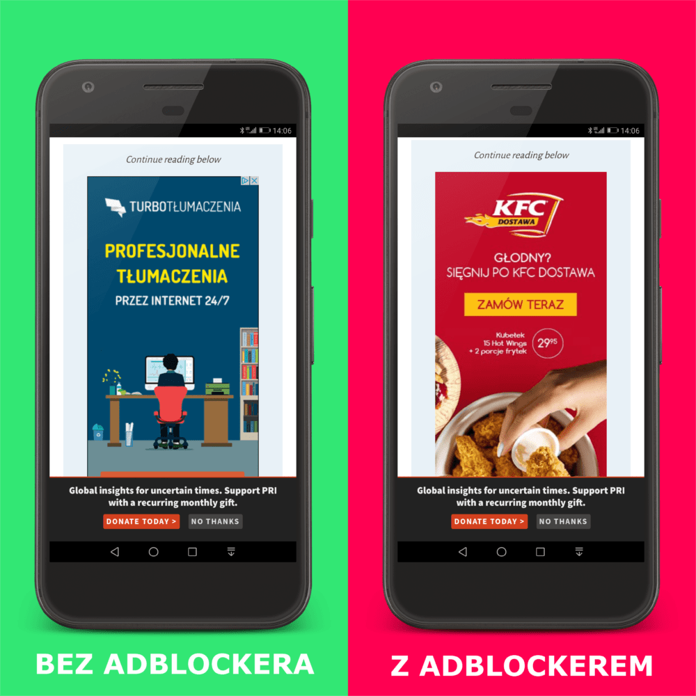 google chrome blokowanie reklam 
