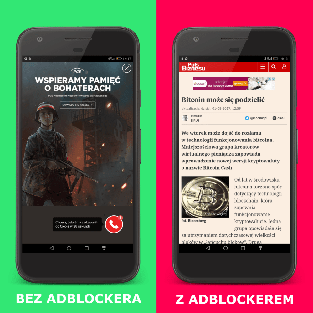 google chrome blokowanie reklam 