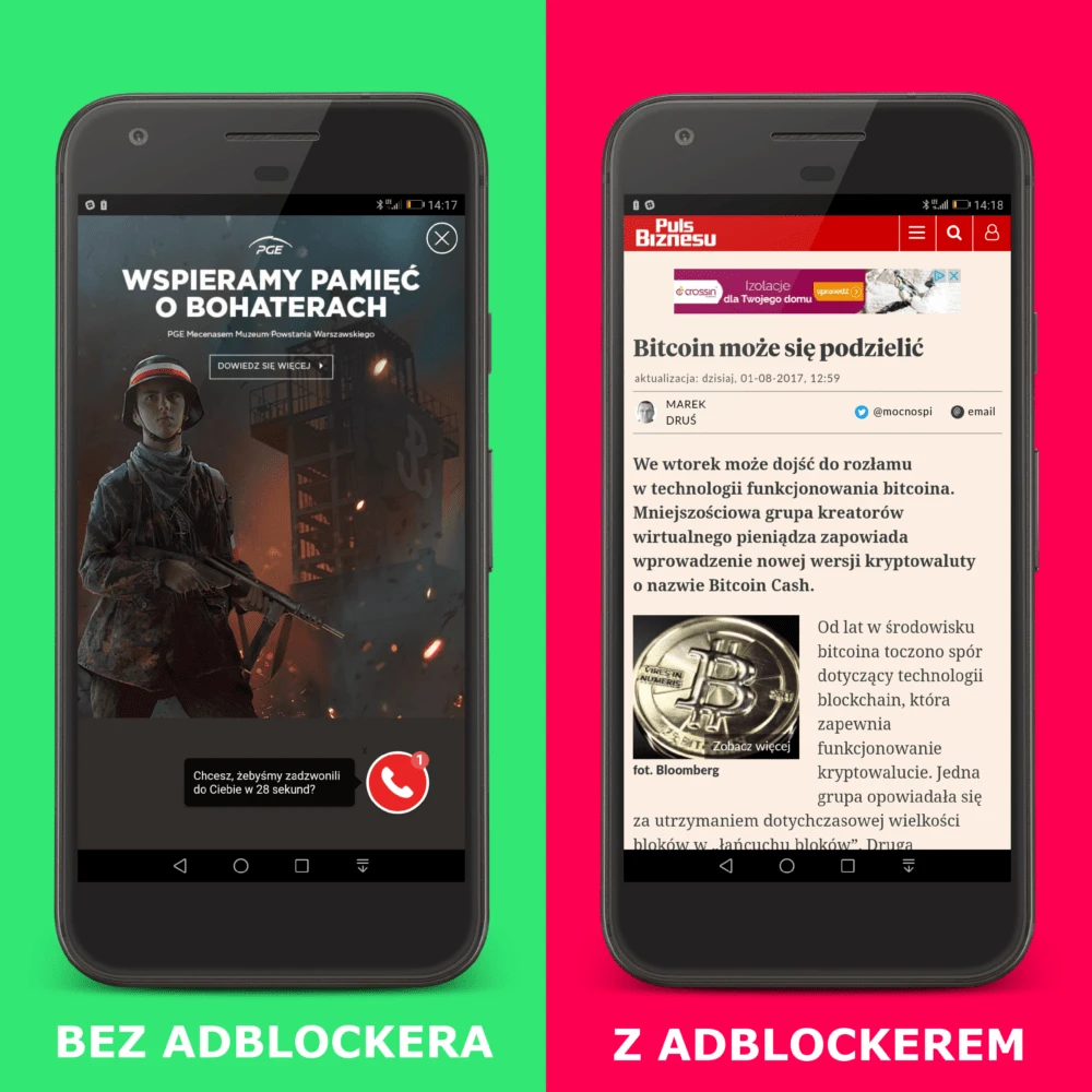 google chrome blokowanie reklam
