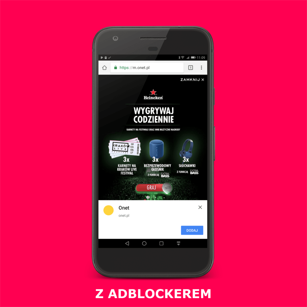 google chrome blokowanie reklam 