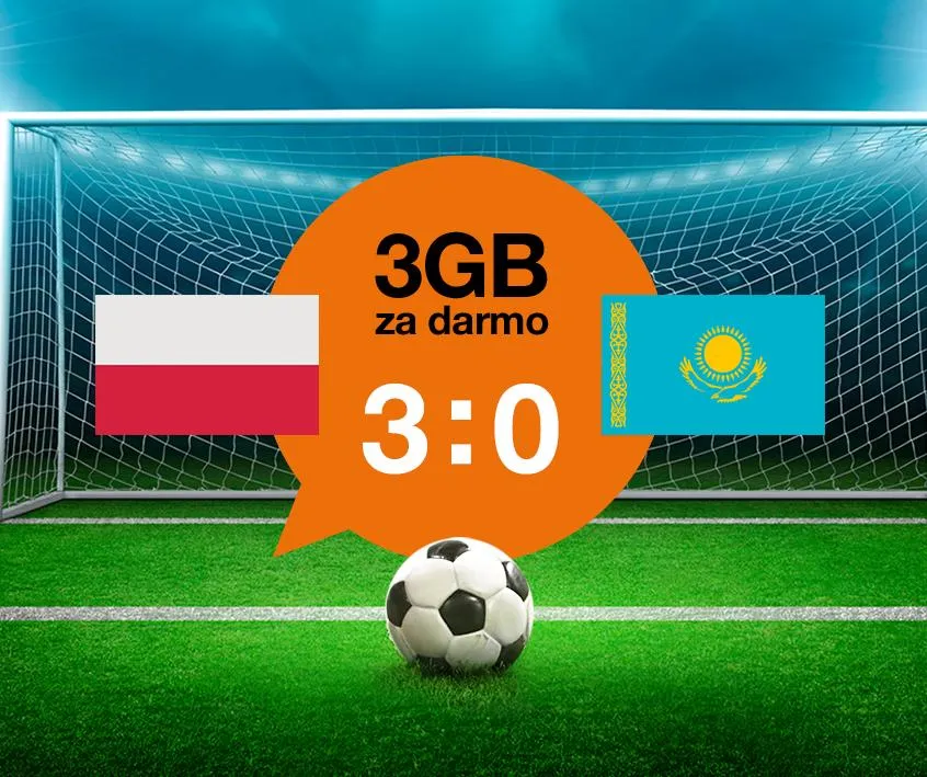 Polacy wygrali kolejny mecz eliminacji do Mistrzostw Świata w Piłce Nożnej, które odbędą się w 2018 roku w Rosji. Z tej okazji można otrzymać darmowy pakiet internetu w Orange. Rozmiar tej paczki danych to 3 GB. class="wp-image-588747"