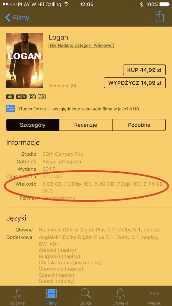 filmy 4k itunes vod apple tv 