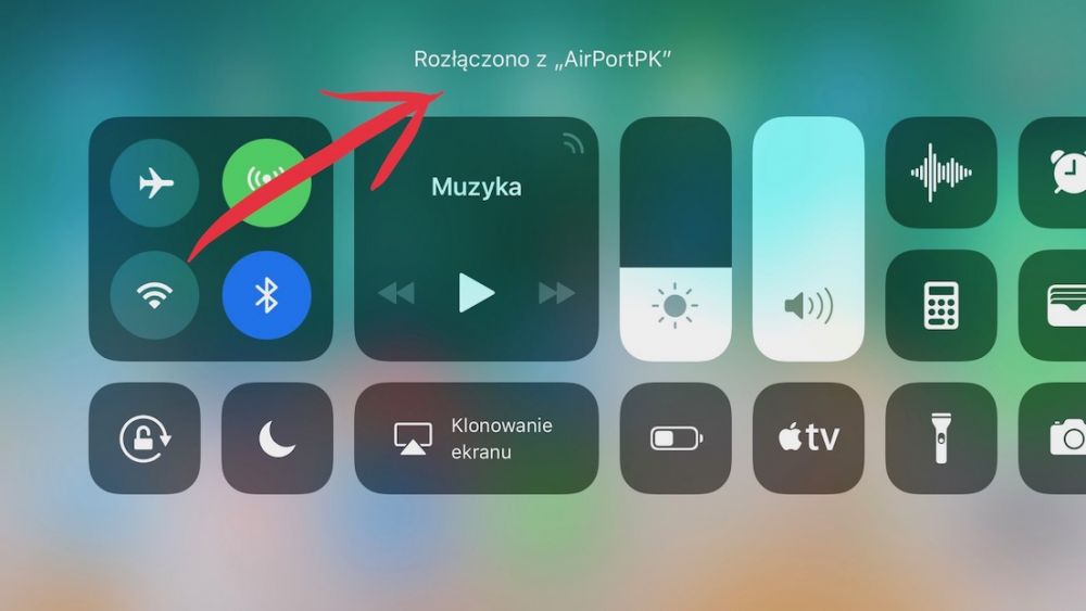 iOS 11 bluetooth wi-fi jak wyłączyć - centrum sterowania class="wp-image-593686" 