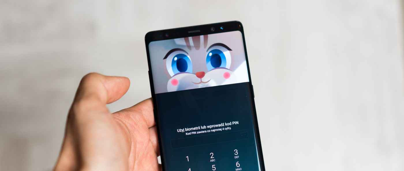Samsung Galaxy Note 8 biometria