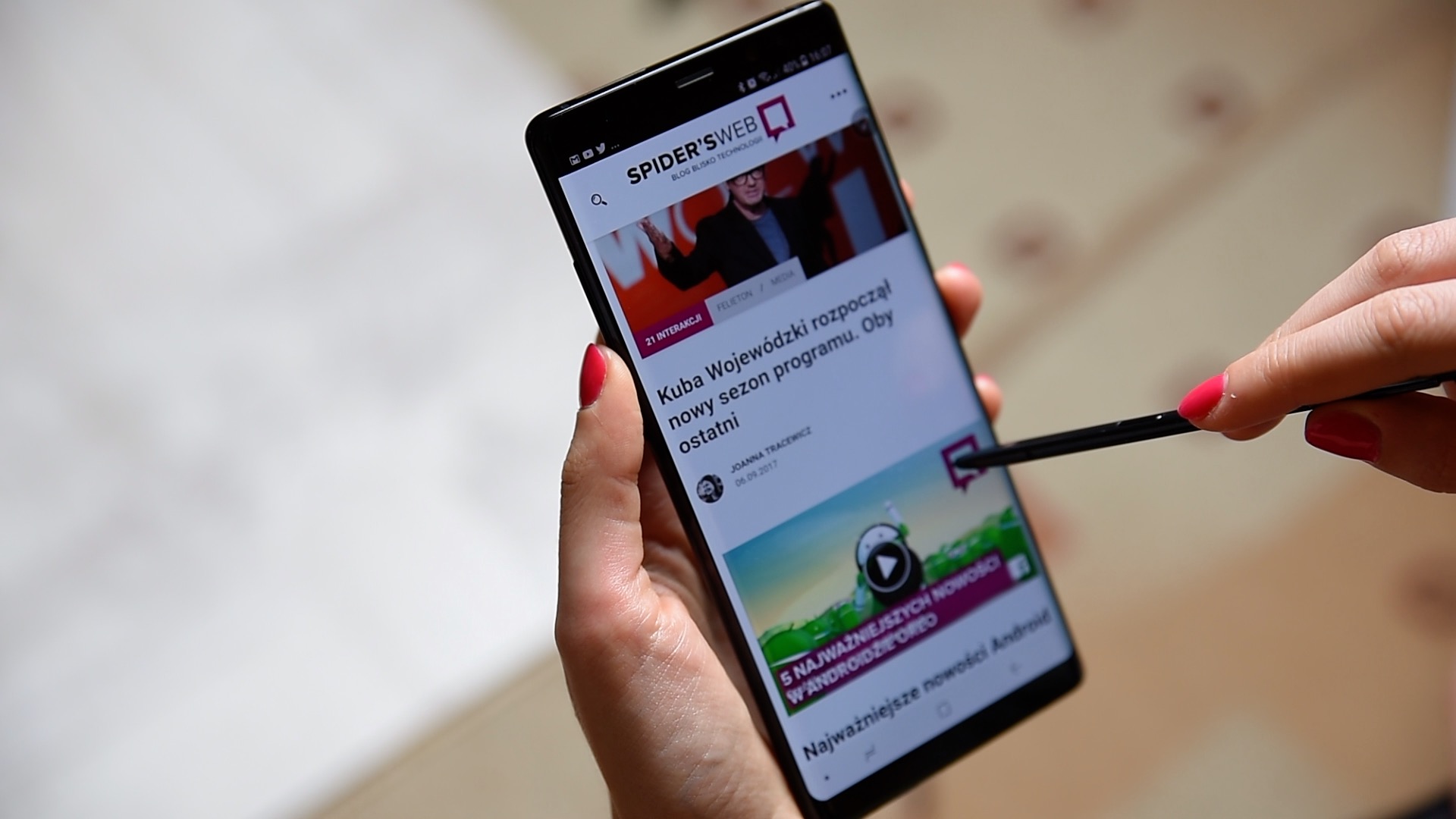 Samsung Galaxy Note 8 - rysik S Pen class="wp-image-589843" 