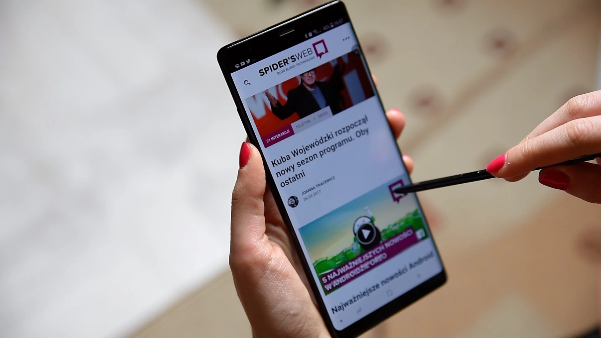 Samsung Galaxy Note 8 - rysik S Pen class="wp-image-589843" 