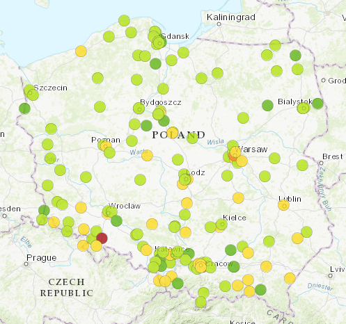 Smog w Polsce: Dane na 18.10.2017 class="wp-image-611293" 