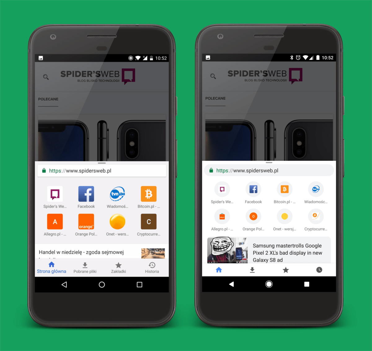 Przeglądarka Chrome na Androidzie właśnie się zmieniła. Jest ładnie, ale będzie więcej machania palcem class="wp-image-616744" 