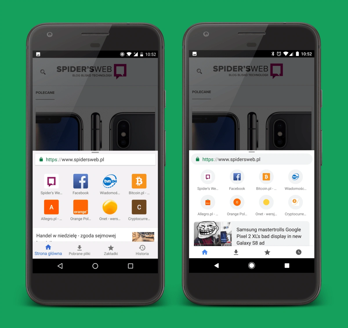Przeglądarka Chrome na Androidzie właśnie się zmieniła. Jest ładnie, ale będzie więcej machania palcem class="wp-image-616744" 