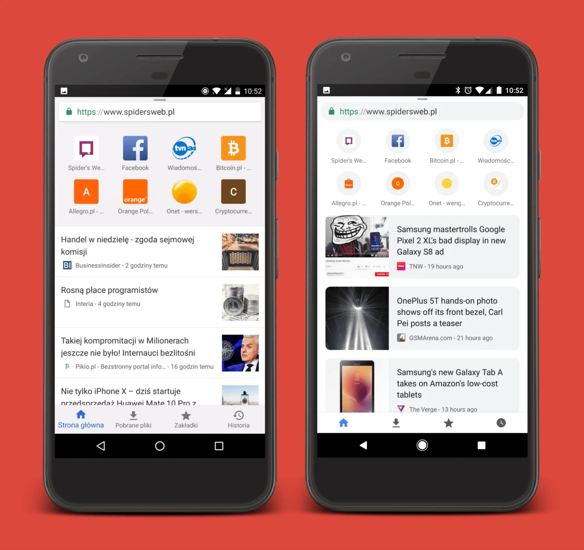 Przeglądarka Chrome na Androidzie właśnie się zmieniła. Jest ładnie, ale będzie więcej machania palcem class="wp-image-616747" 