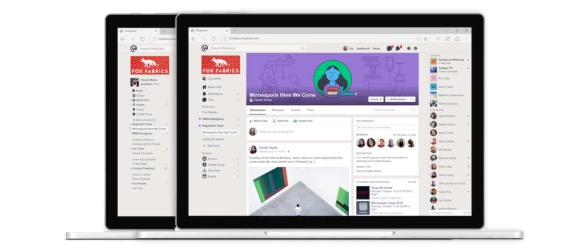 facebook workplace chat app windows macOS 5