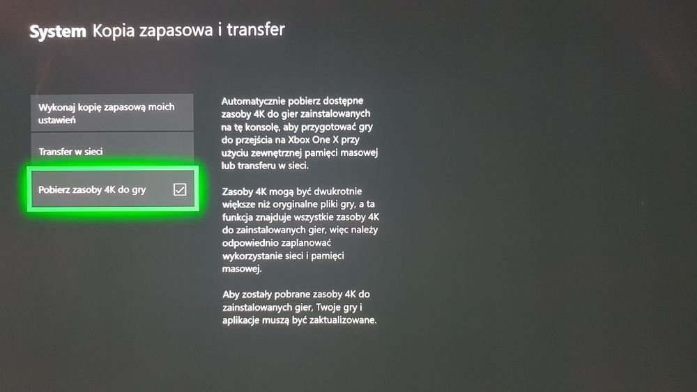 jesienna aktualizacja Xbox One 