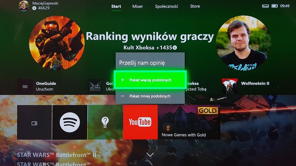 jesienna aktualizacja Xbox One 