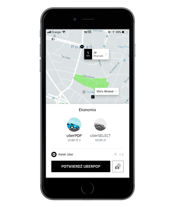 Uber - nowy sposób nalicznia cen. class="wp-image-636265" 