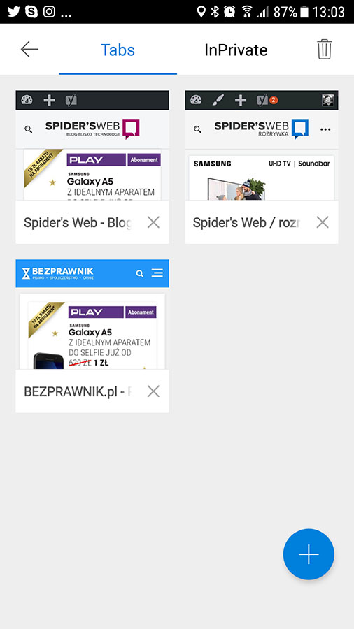 Edge na Androida - zarządzanie kartami class="wp-image-637284" 