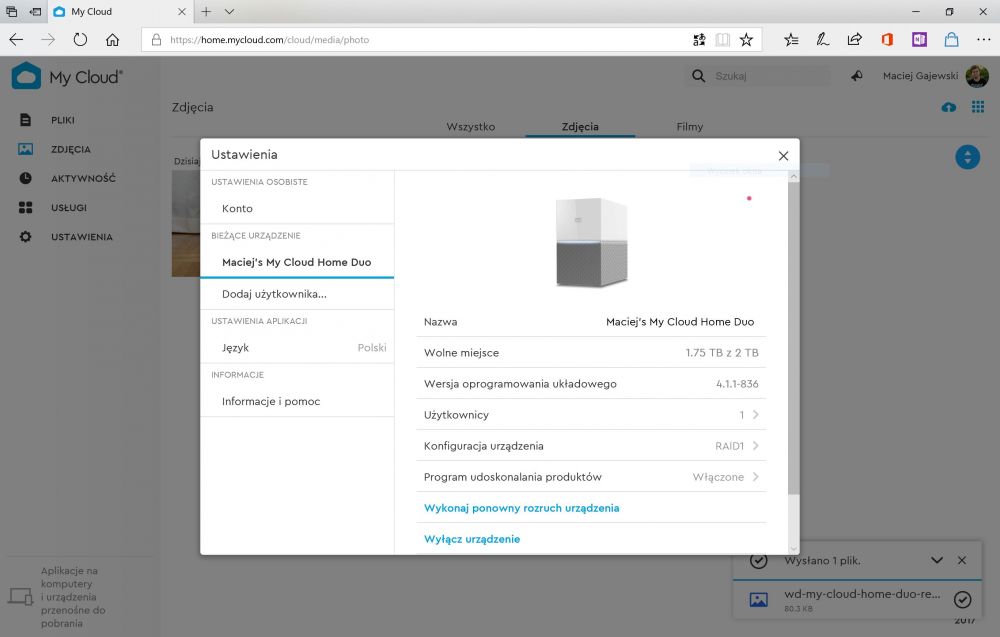 WD My Cloud Home Duo recenzja class="wp-image-620179" 