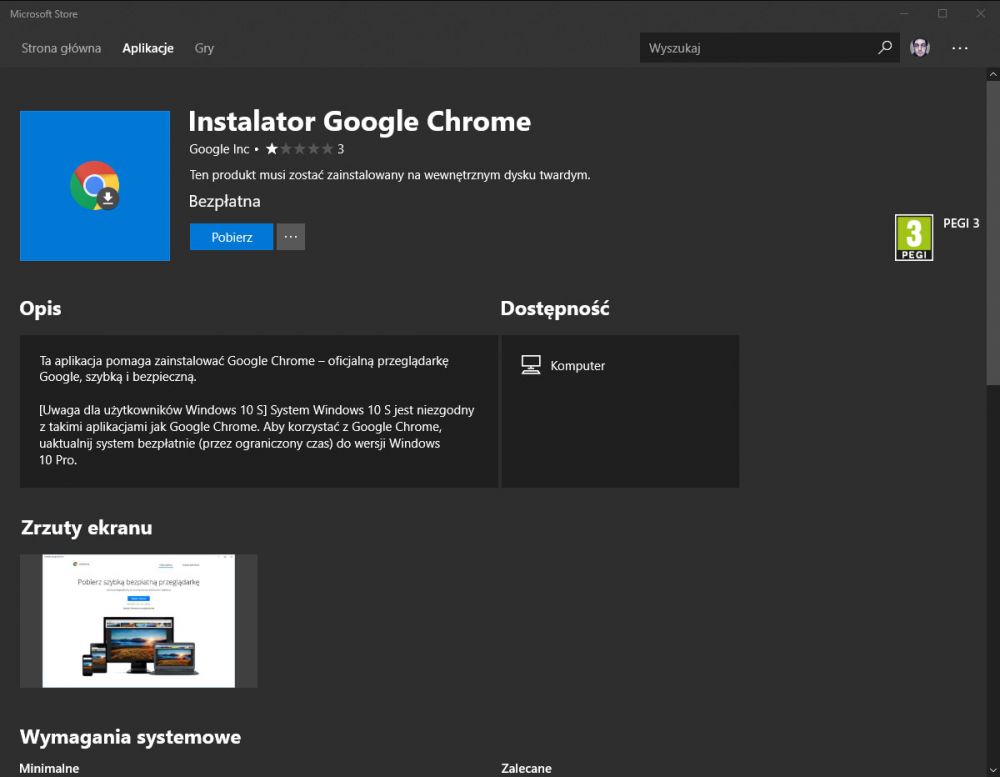 Google Chrome w Windows Store class="wp-image-649546" 