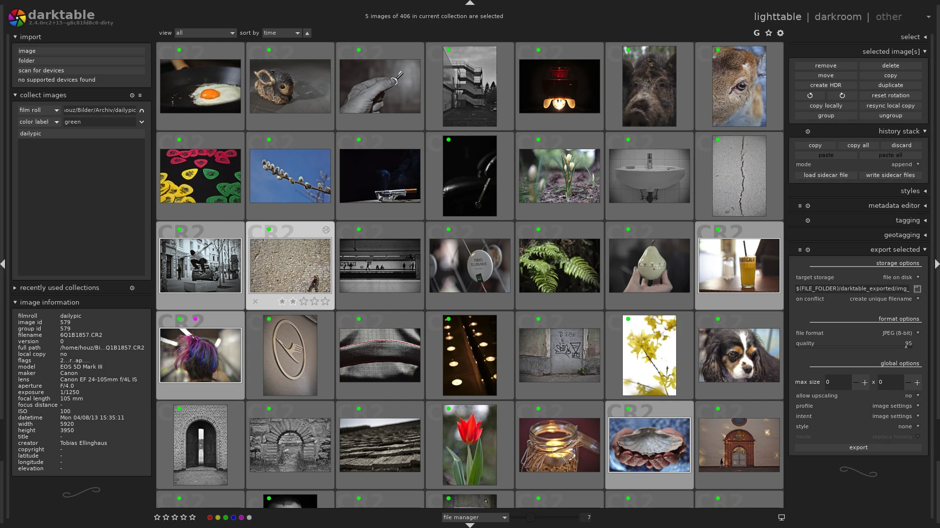 darktable - alternatywa lightrooma - za darmo na windowsa