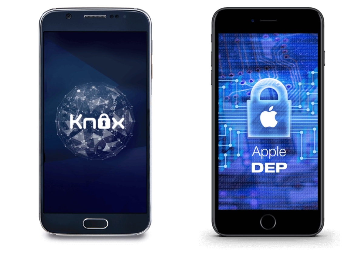 MDM zintegrowany został z rozwiązaniami Samsung KNOX, Samsung E-FOTA i Apple DEP class="wp-image-660499" 
