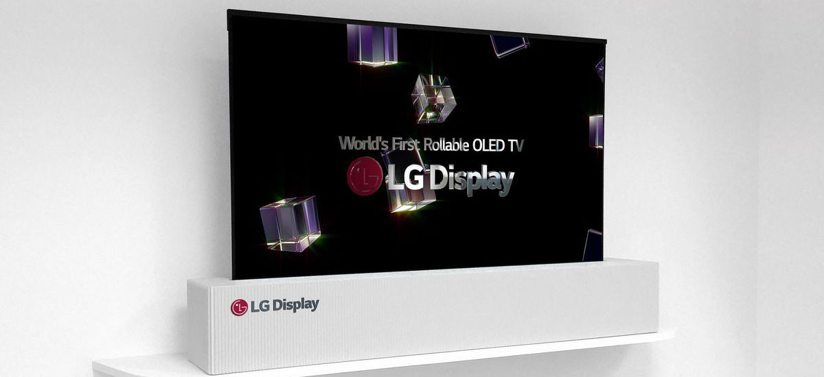 LG zwijany telewizor OLED