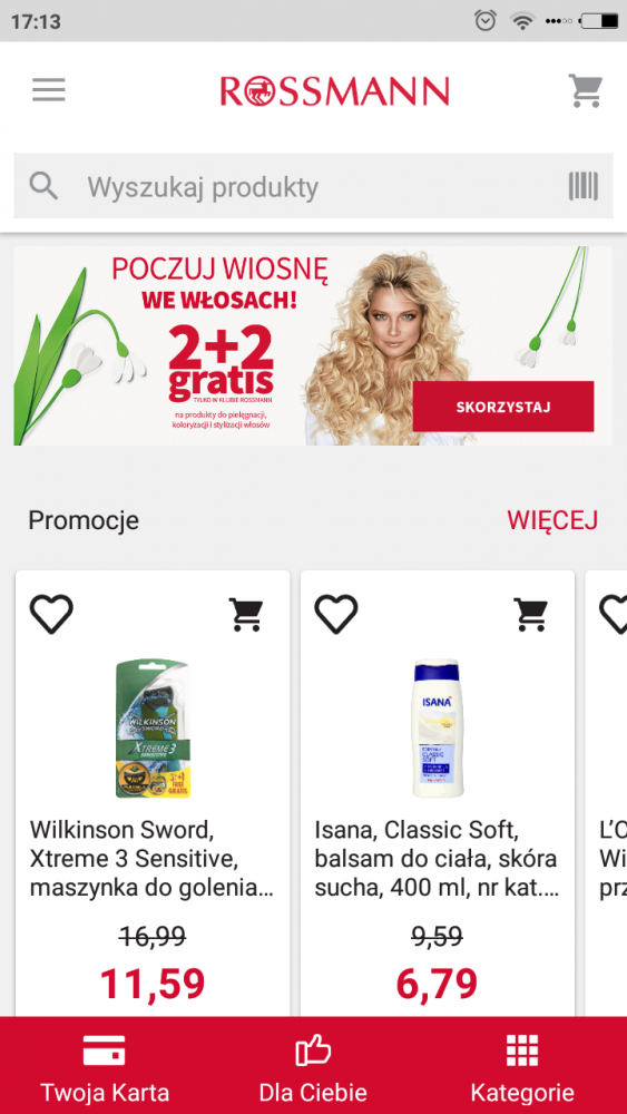 Aplikacja Rossmann (Android, iPhone iOS) promocje, karta, rabaty class="wp-image-697684" title="Aplikacja Rossmann (Android, iPhone iOS) promocje, karta, rabaty"