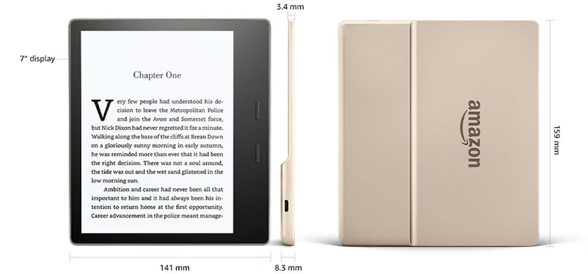 kindle oasis 2 generacji champagne gold 2018 amazon 1 class="wp-image-698440" 
