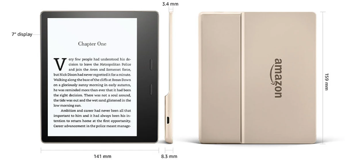 kindle oasis 2 generacji champagne gold 2018 amazon 1 class="wp-image-698440" 