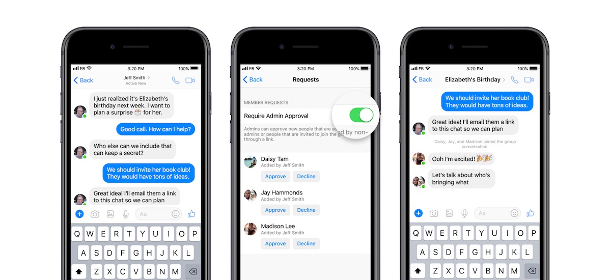 messenger rozmowy grupowe