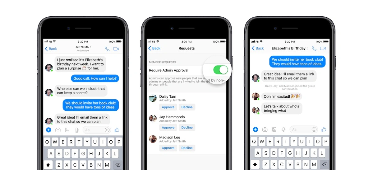 messenger rozmowy grupowe