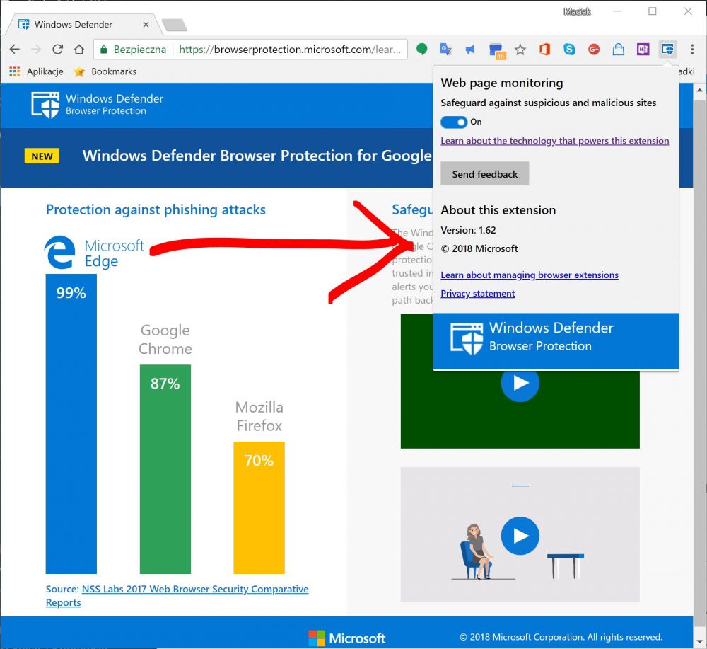 antywirus chrome windows defender browser protection class="wp-image-719244" 