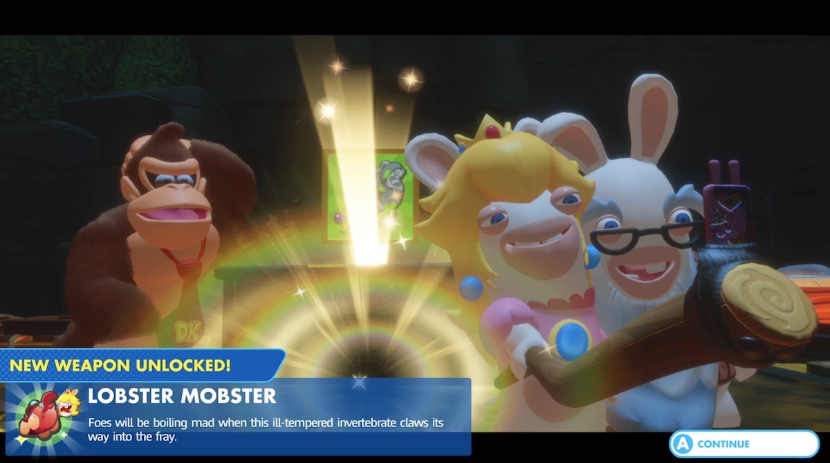 Mario Rabbids Kingdom Battle Donkey Kong Adventure screen Nintendo Switch class="wp-image-736663" 