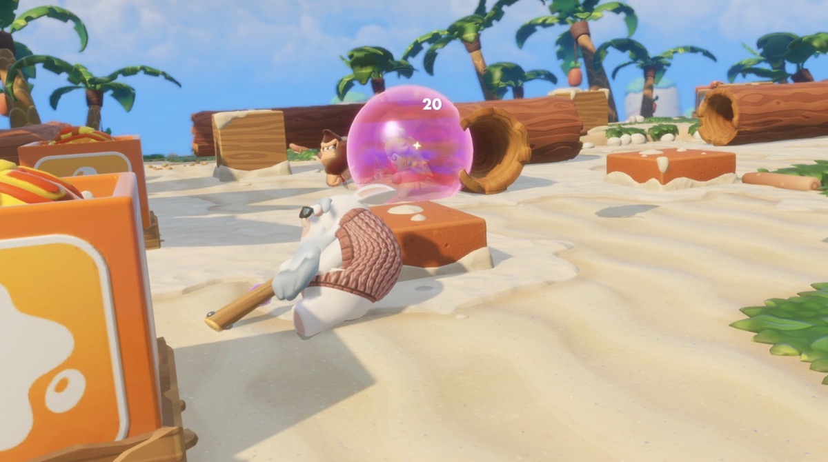 Mario Rabbids Kingdom Battle Donkey Kong Adventure screen Nintendo Switch class="wp-image-736651" 