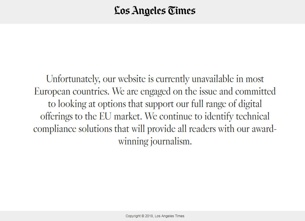 Los Angeles Times jest niedostępny na terenie UE class="wp-image-739582"