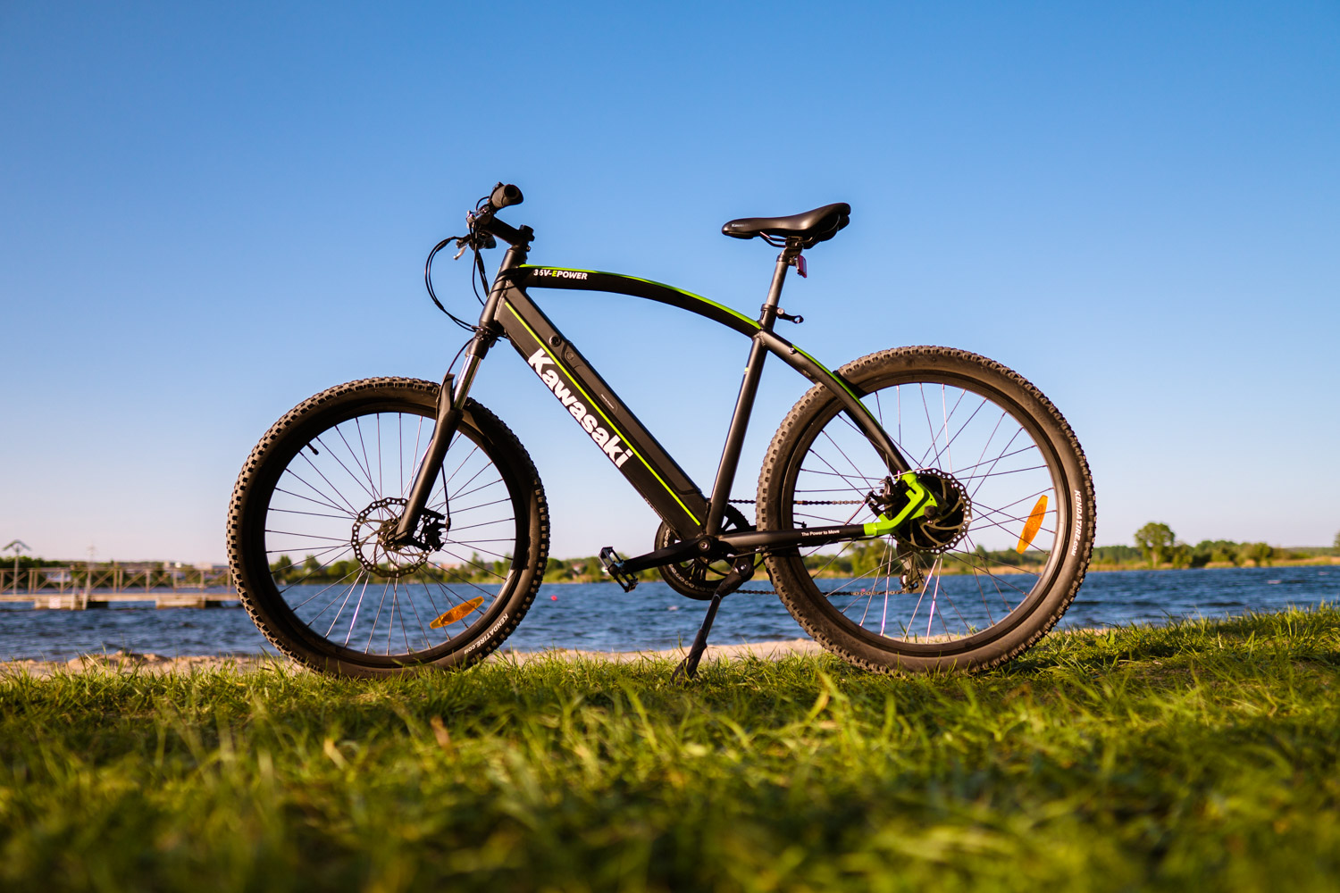 Rower elektryczny Kawasaki MTB - recenzja Spider's Web