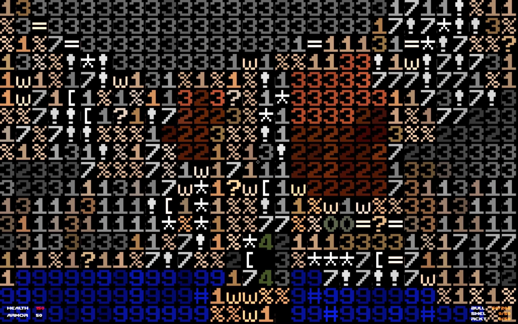 Moder przeniósł grę DOOM do siedmiobitowego świata rodem z Matrixa
