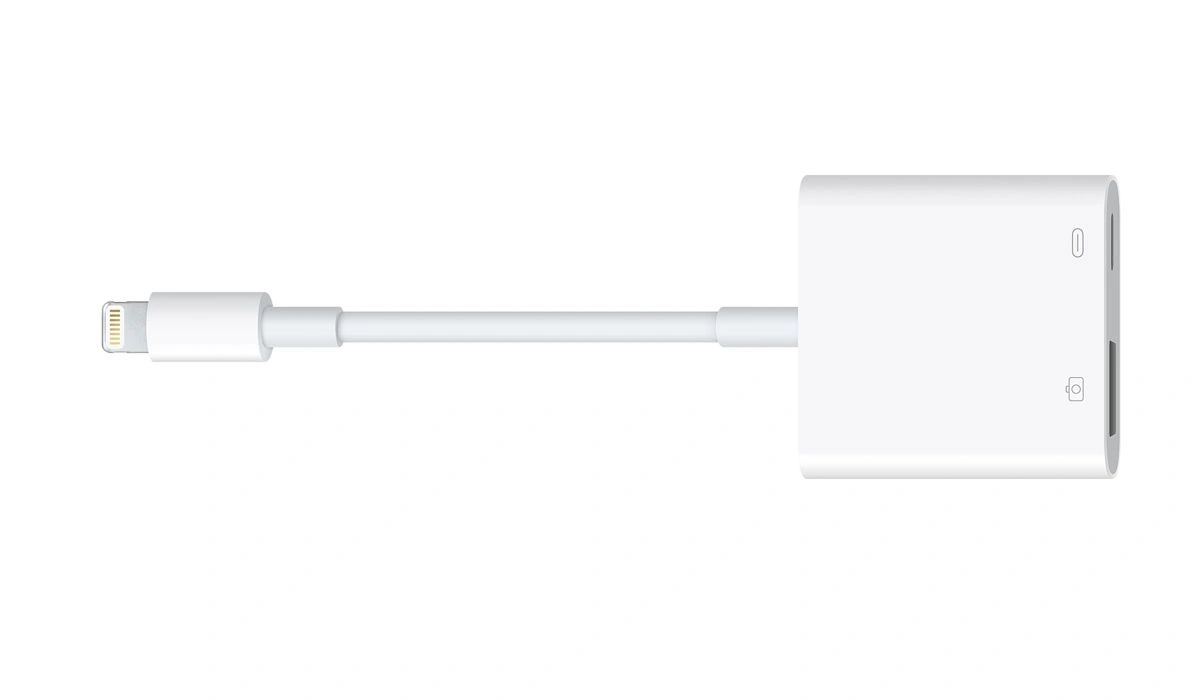 apple adapter usb lightning iphone camera