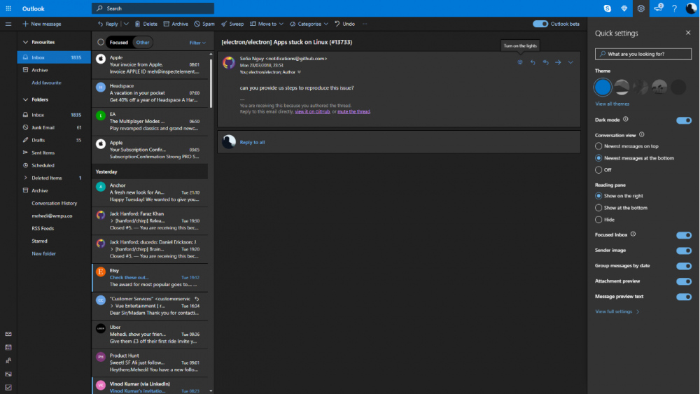 poczta outlook ciemny motyw class="wp-image-774571" 