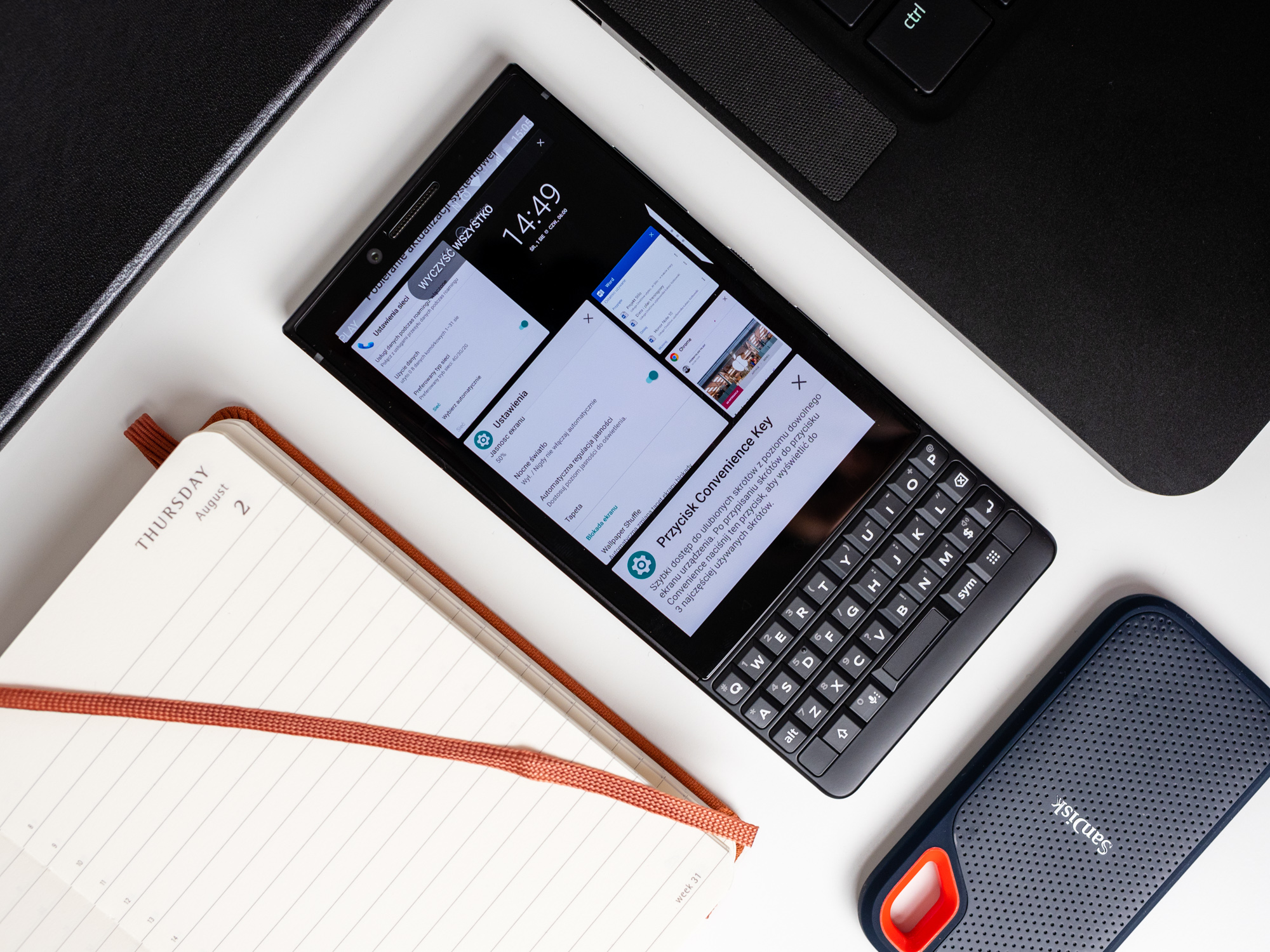 BlackBerry Key2 - menu aplikacji. class="wp-image-778528" 