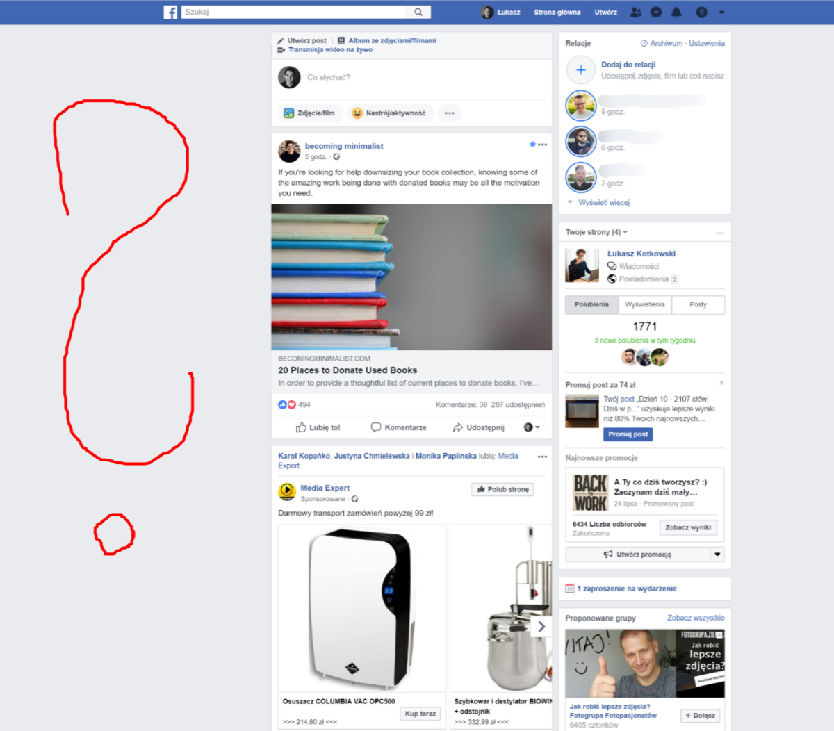 Facebook nie działa. Awaria dotknęła grup i stron. 
