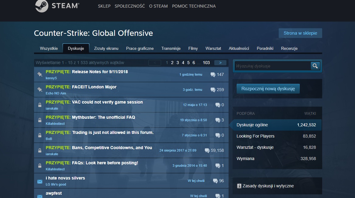 Steam moderacja